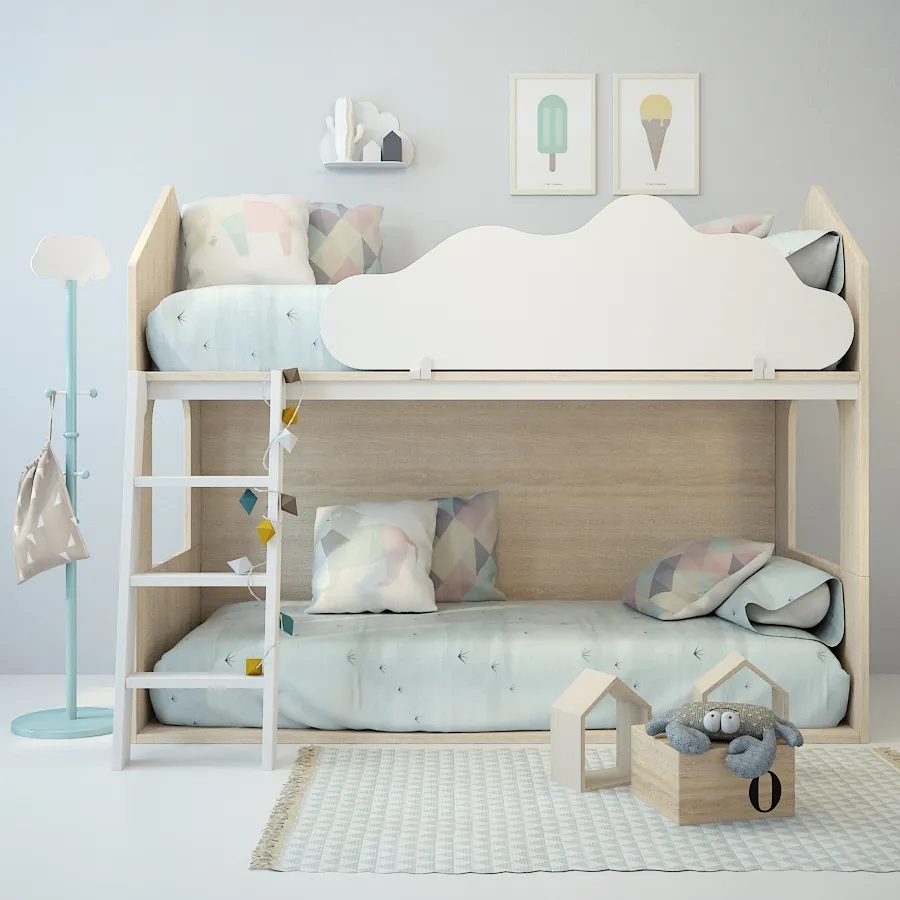 child-room – Bed-house 3ds Max