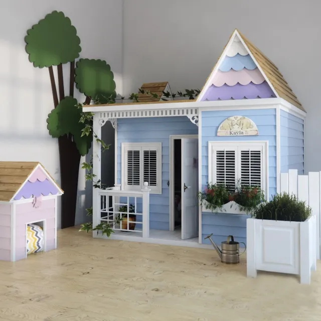 child-room – Bed-house for children 3ds Max