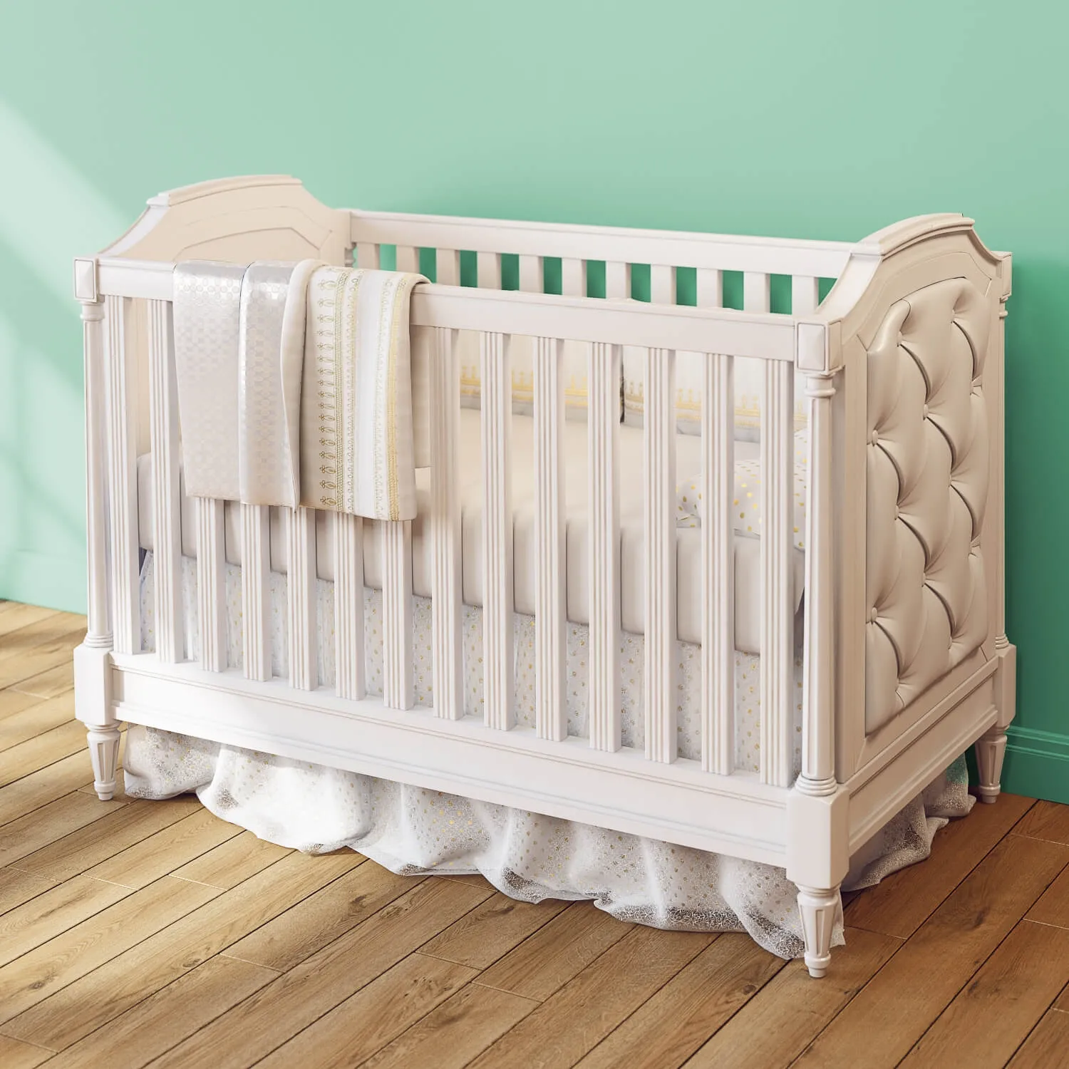 child-room – Blythe Convertible Crib  Pottery barn 3ds Max