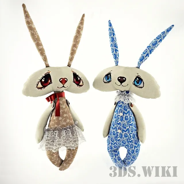 child-room – Bunny soft toys 3ds Max