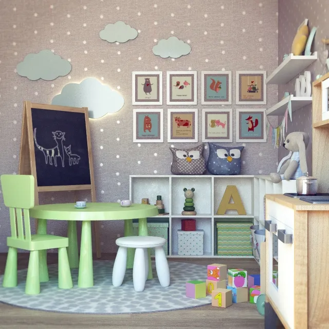 child-room – Children (decor and furniture) 3ds Max