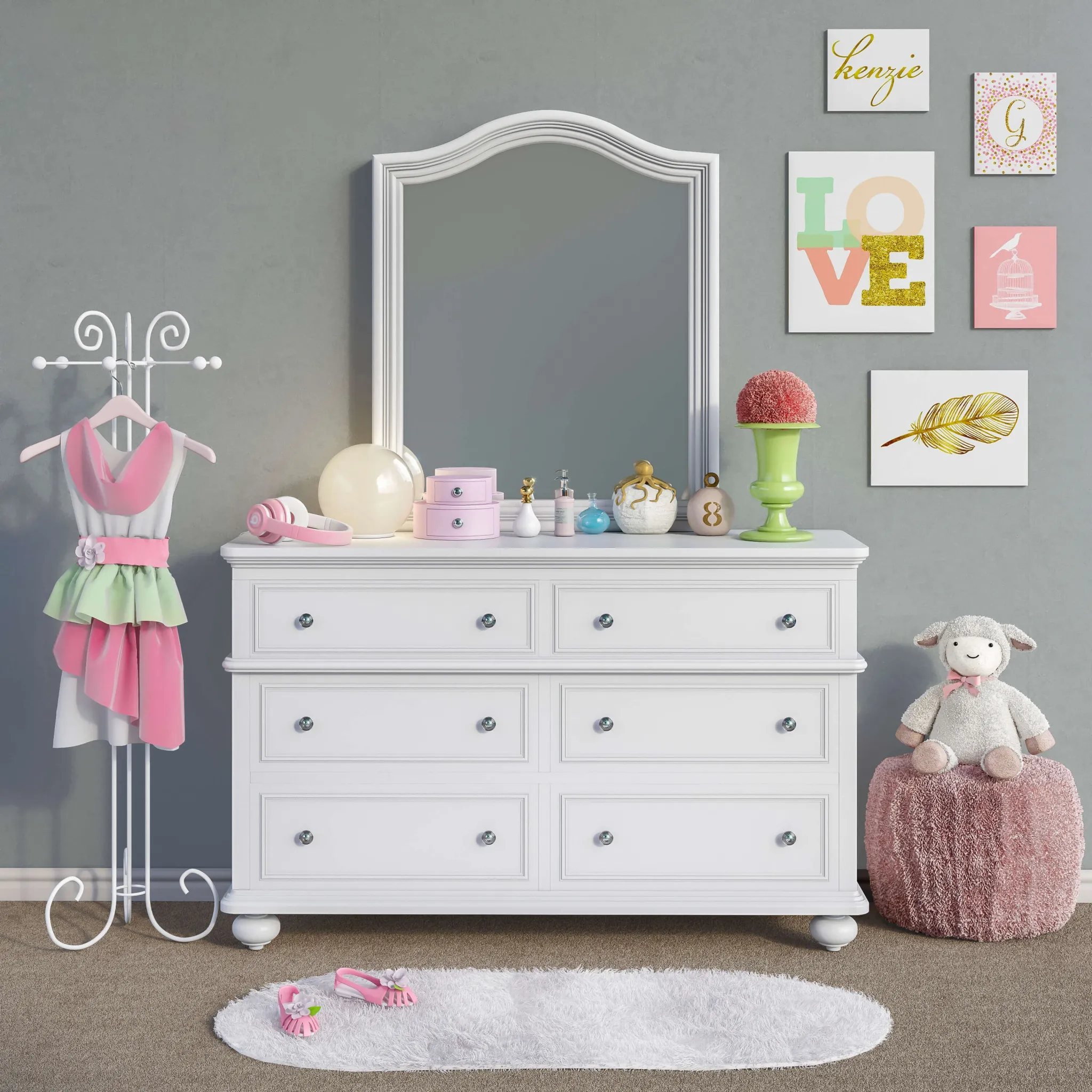 child-room – Children Furniture Set 3ds Max