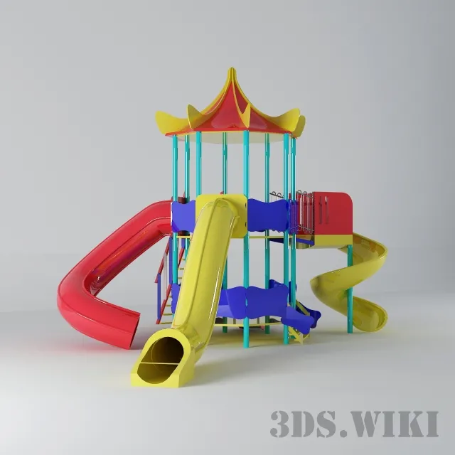 child-room – Children’s attraction slide 3ds Max