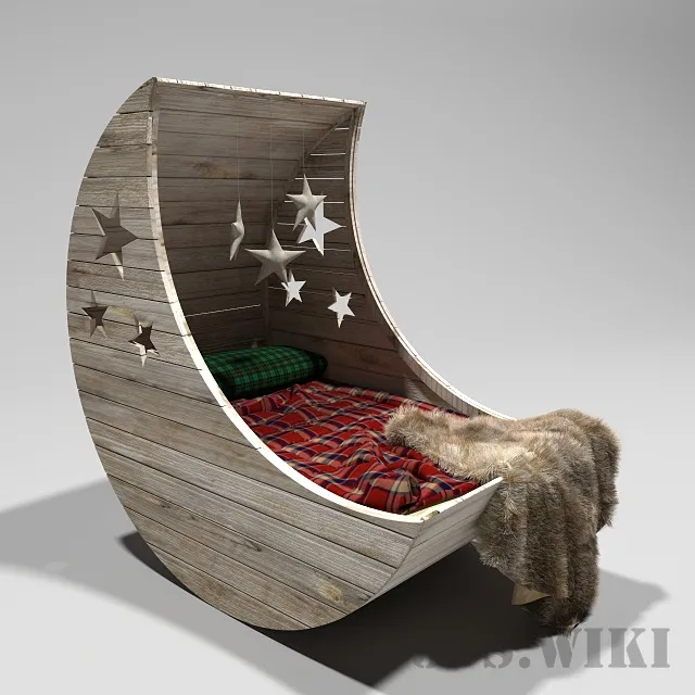 child-room – Children’s bed “Moon” 3ds Max