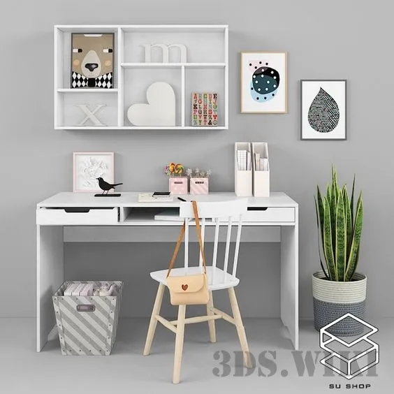 child-room – Children’s Desk 3ds Max