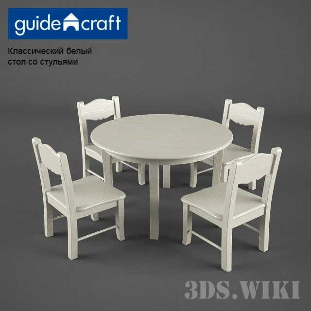 child-room – Children’s table and chairs Guidecraft 3ds Max