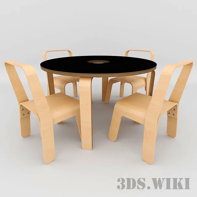 child-room – Children’s table Look Me 3ds Max