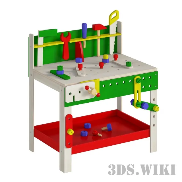 child-room – Children’s workbench 3ds Max