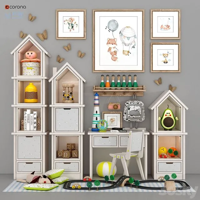 Child room decor 3dsMax Model