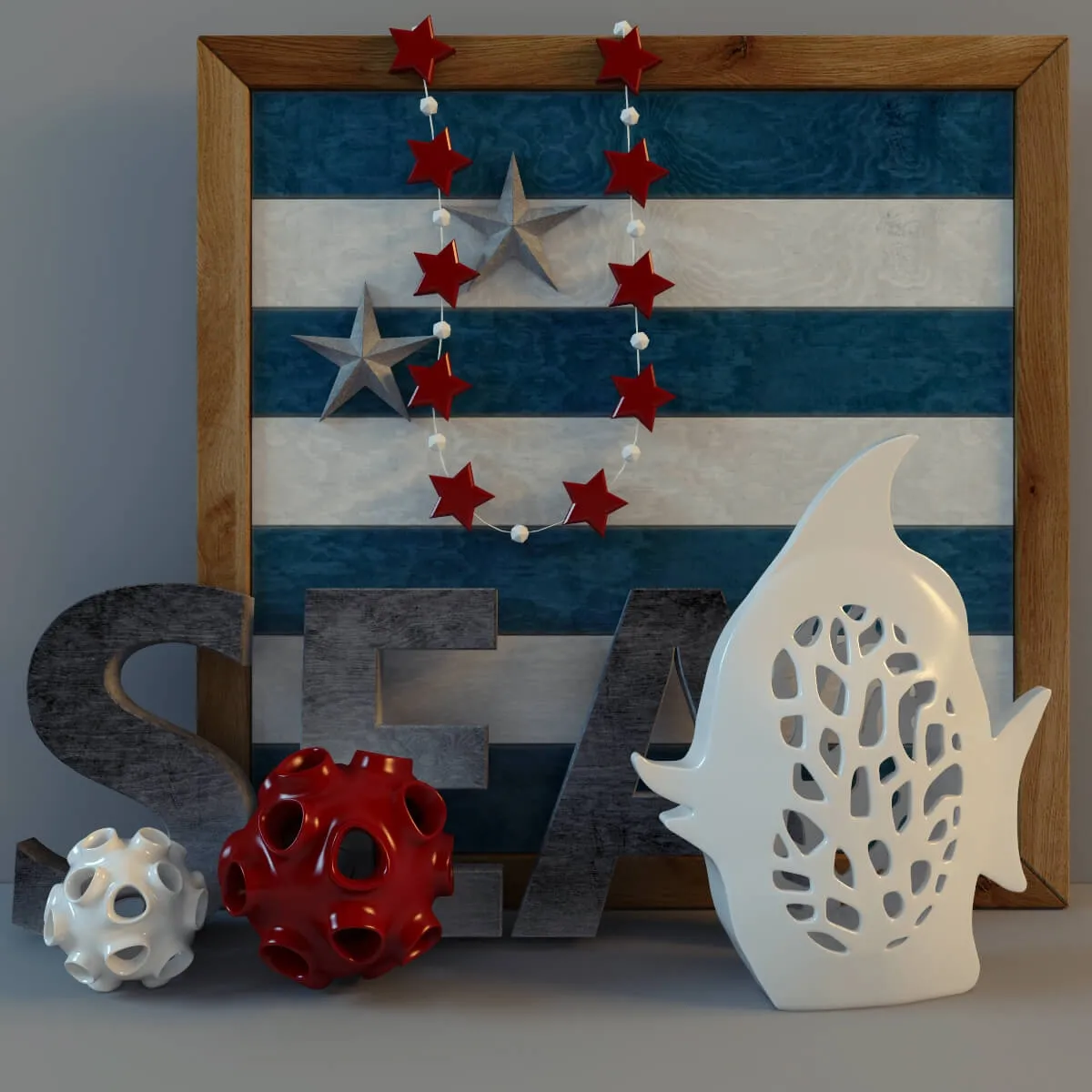 child-room – Decorative set  069 3ds Max