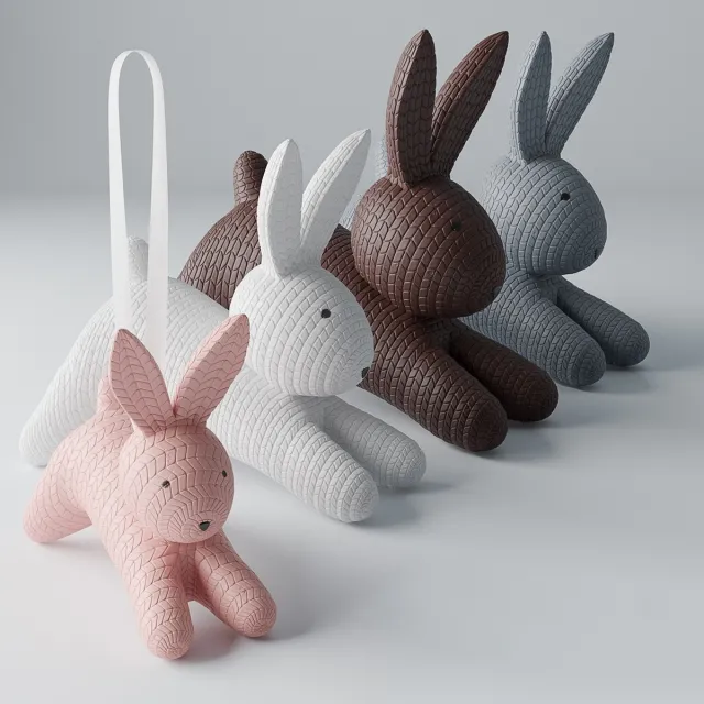 child-room – Decorative set of rabbits 3ds Max