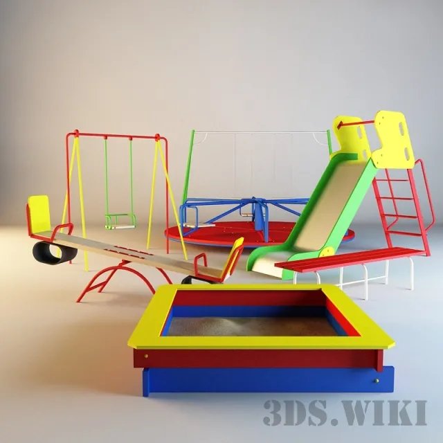 child-room – Equipment for playgrounds 3ds Max