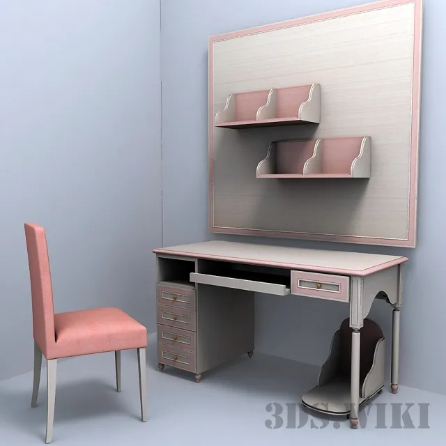 child-room – FERRETTI & FERRETTI writing desk 3ds Max