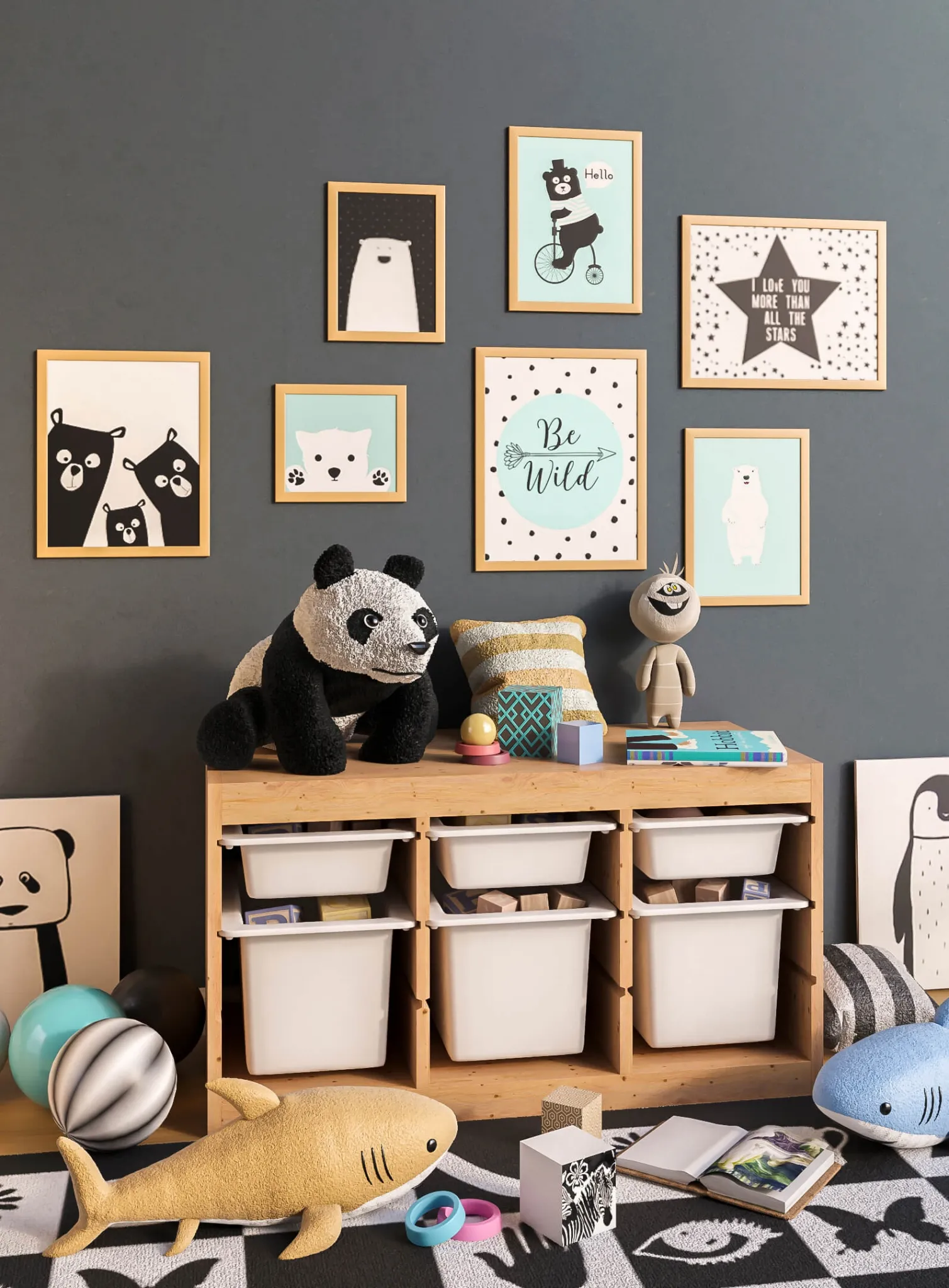 child-room – Furniture and toys IKEA 2 3ds Max