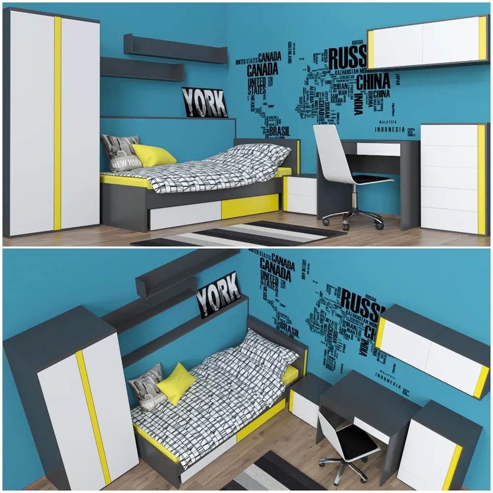child-room – Furniture set Graphic 3ds Max