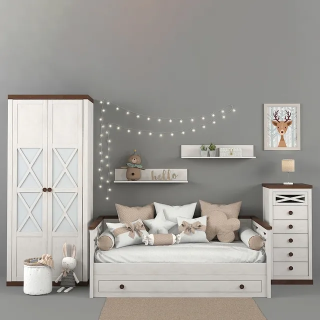 child-room – Furniture Trebol collection Juvenil Aspas part 01 3ds Max
