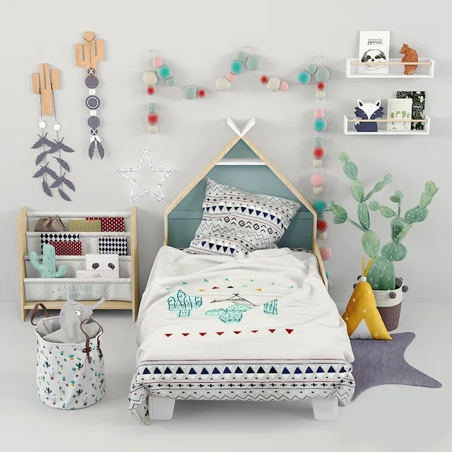child-room – Furniture Vertbaudet 02 3ds Max