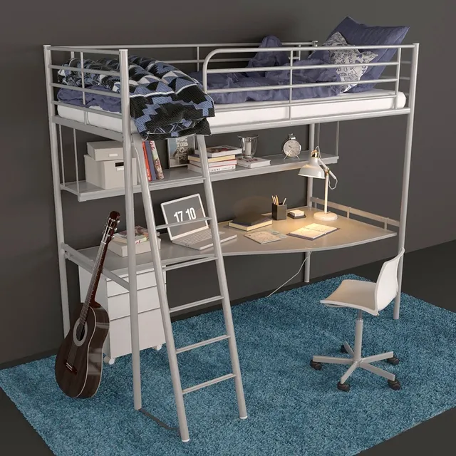 child-room – IKEA kids bed Svarta 3ds Max