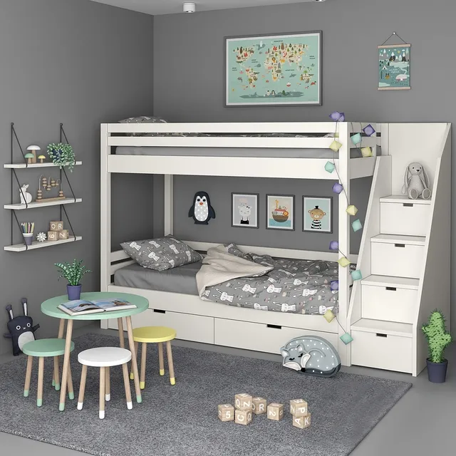 child-room – Kids Bedroom Set 3ds Max