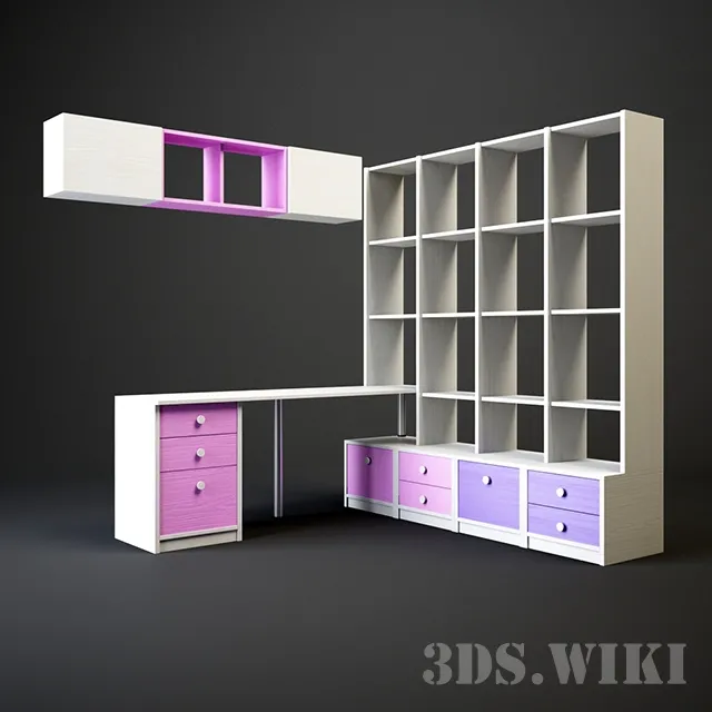 child-room – Kids Furniture Set 3ds Max