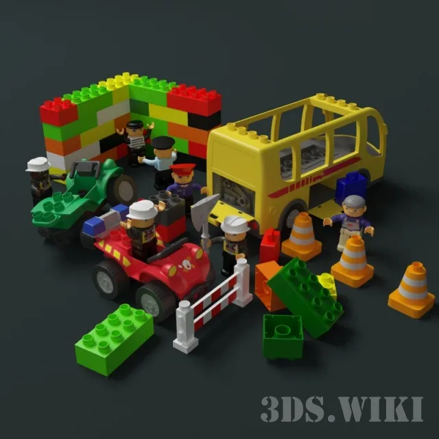 child-room – Lego toys 3ds Max