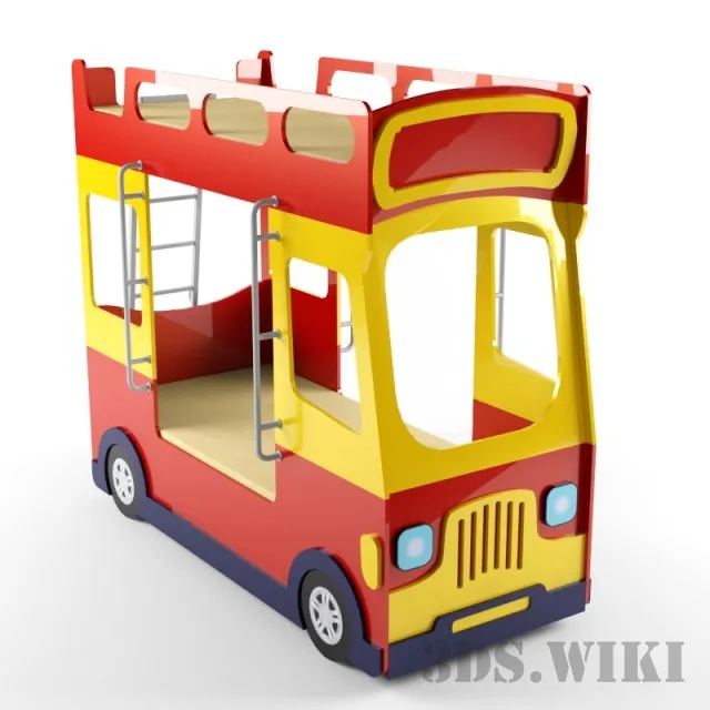child-room – Milli Bus Bunk Bed 3ds Max