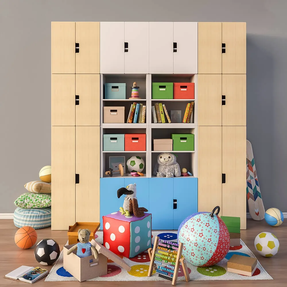 child-room – Modular furniture accessories and toys IKEA set 3 3ds Max