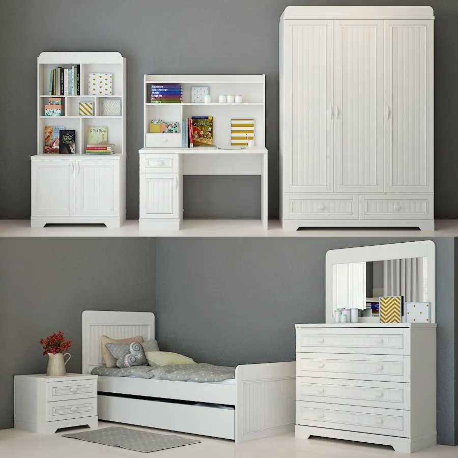child-room – NewJoy – White Life Series 3ds Max