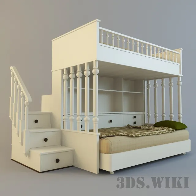 child-room – Oxford bunk bed 3ds Max