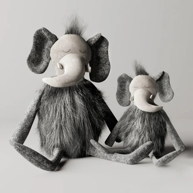 child-room – Plush mammoth 3ds Max