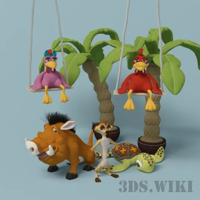 child-room – Set of toys 3ds Max