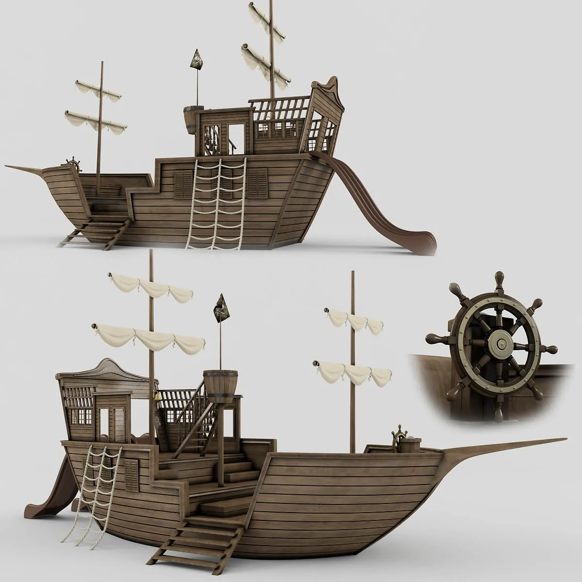 child-room – Ship for kids playground 3ds Max