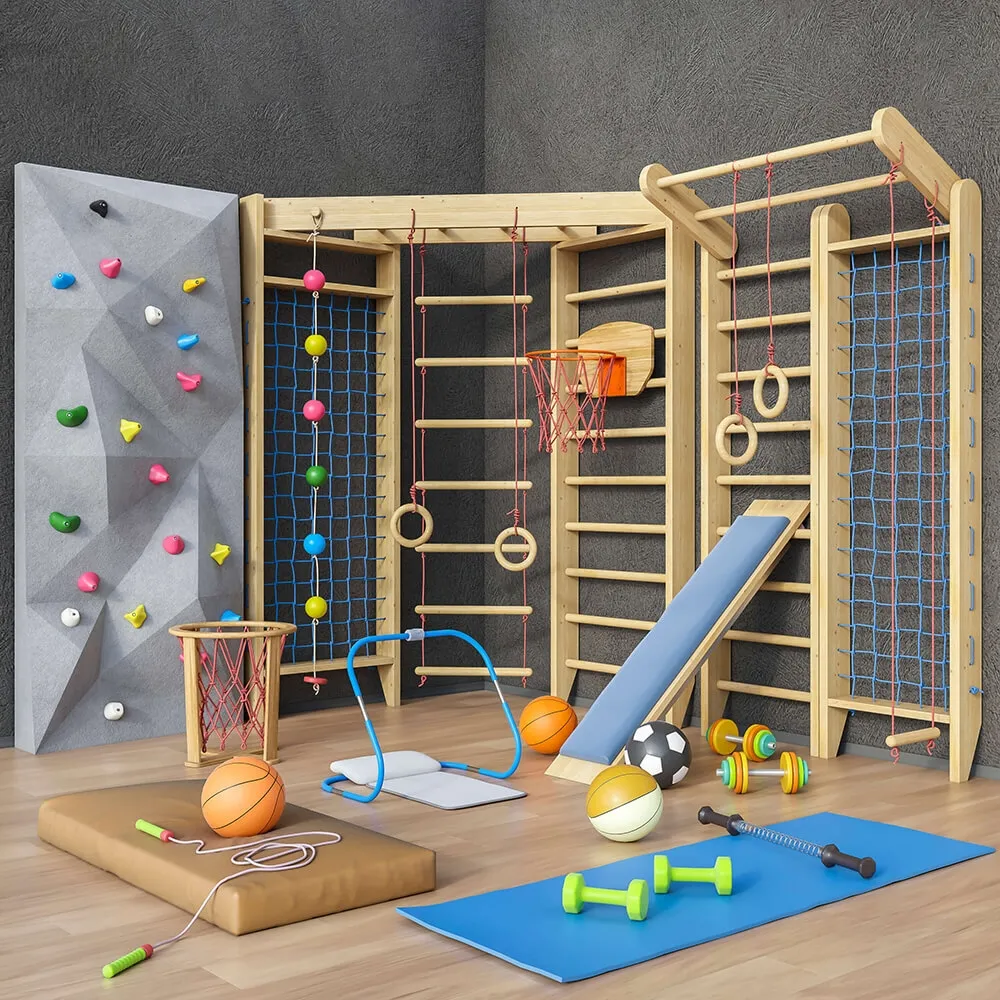 child-room – Sports furniture and equipment set 1 3ds Max