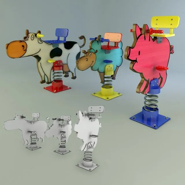 child-room – Spring toys 3ds Max