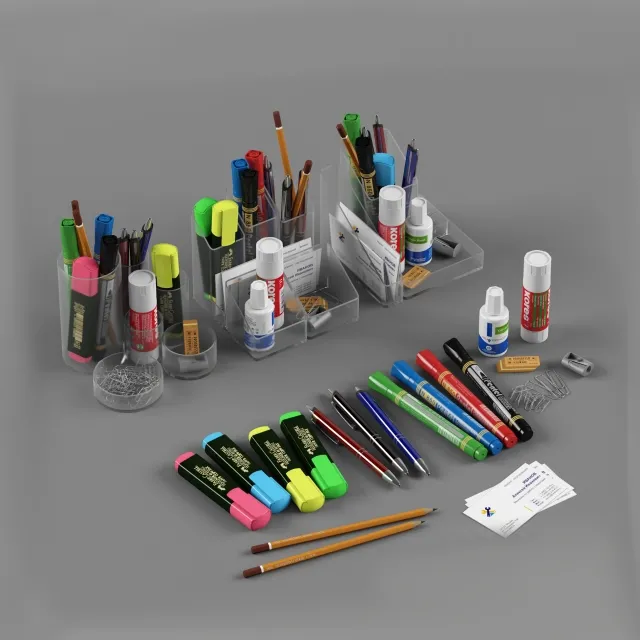 child-room – Stationery set 2014 3ds Max