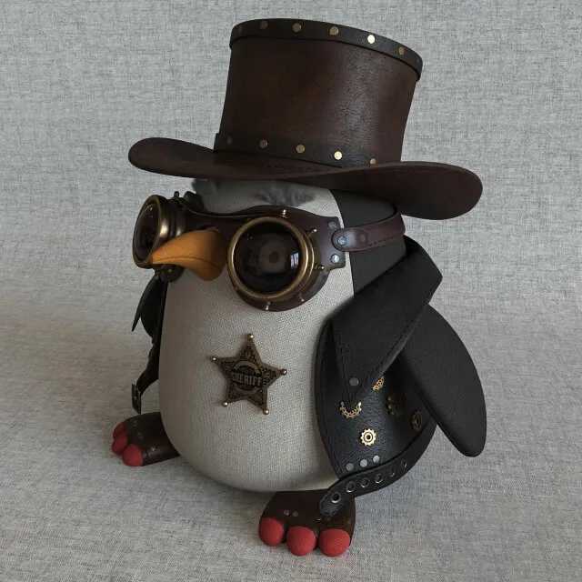 child-room – Steampunk penguin 3ds Max
