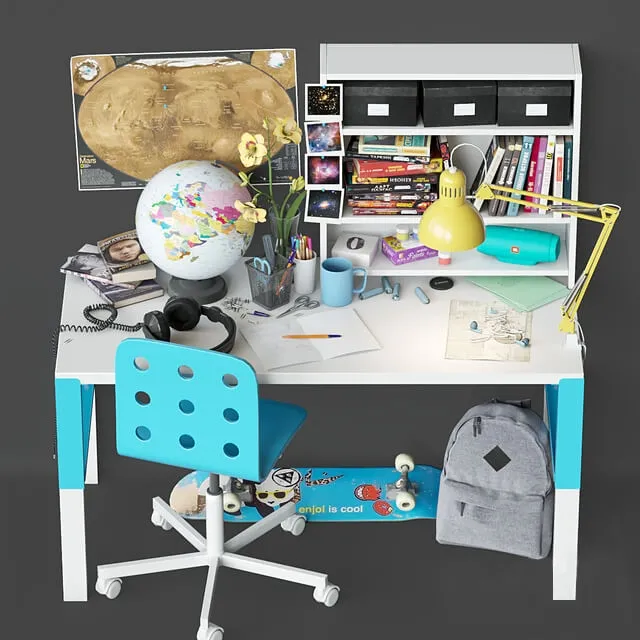 child-room – Table for schoolboy 3ds Max