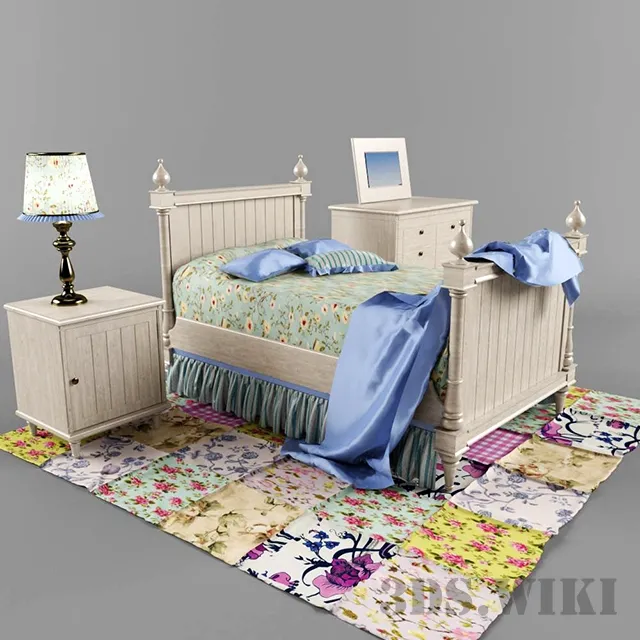 child-room – Teenage bed 3ds Max