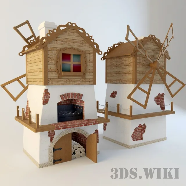 child-room – Toy – Garden oven Teremok 3ds Max