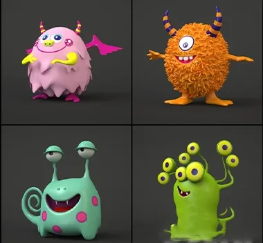 child-room – Toy monsters 3ds Max