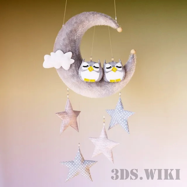 child-room – Toy moon and stars 3ds Max