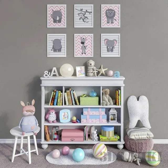 child-room – Toys and furniture Madison 3ds Max