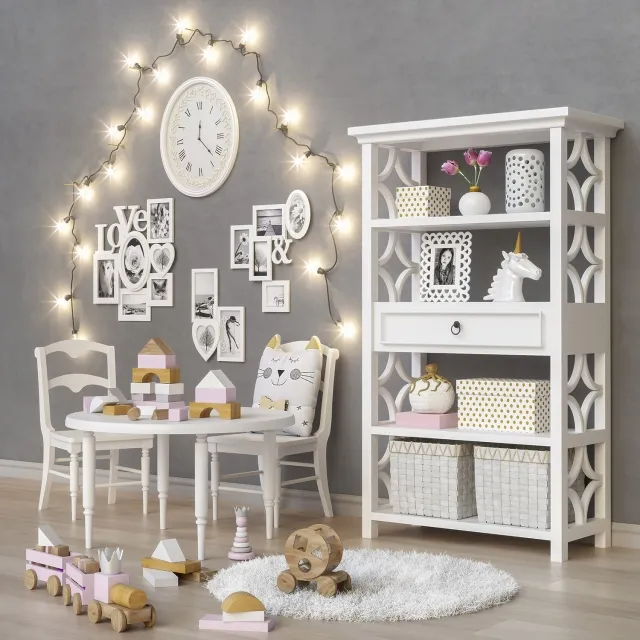 child-room – Toys and furniture  set 3ds Max