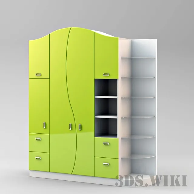 child-room – Wardrobe for children 3ds Max