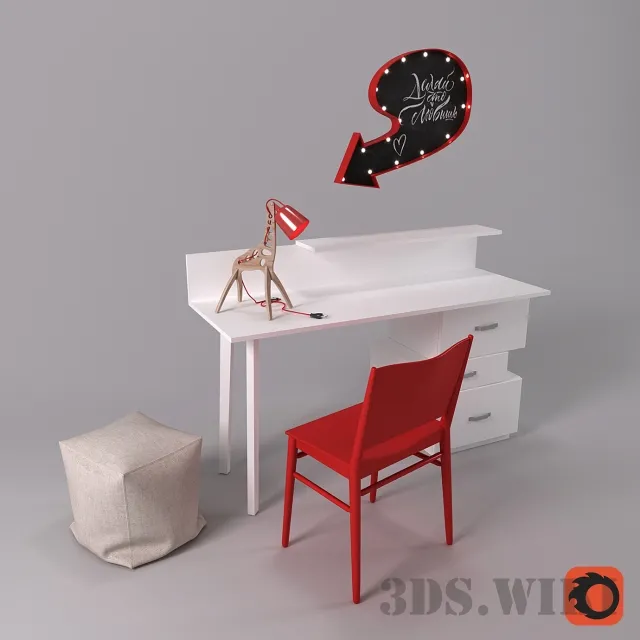child-room – Working set number 3 3ds Max