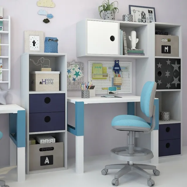child-room – Writing desk and decor 3ds Max