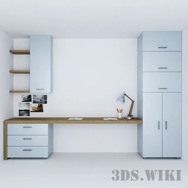 child-room – Writing desk for the nursery 3ds Max