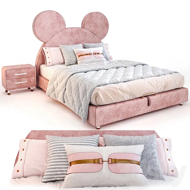 Children Bear Bed 3ds Max