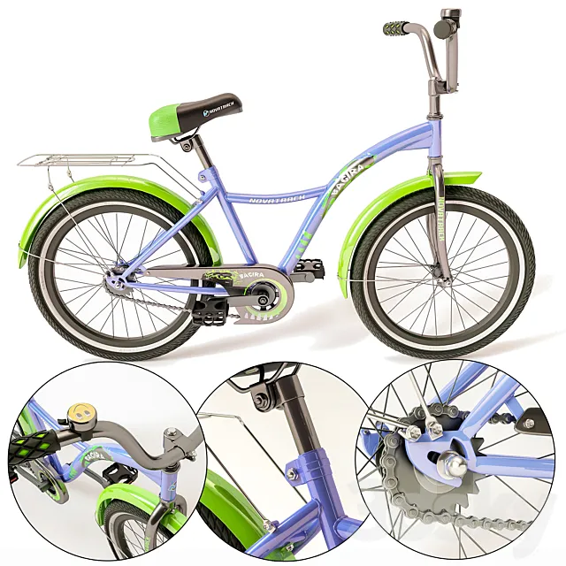 Children bicycle 3ds Max