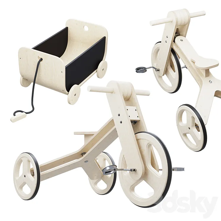 children bicycle 3DS Max